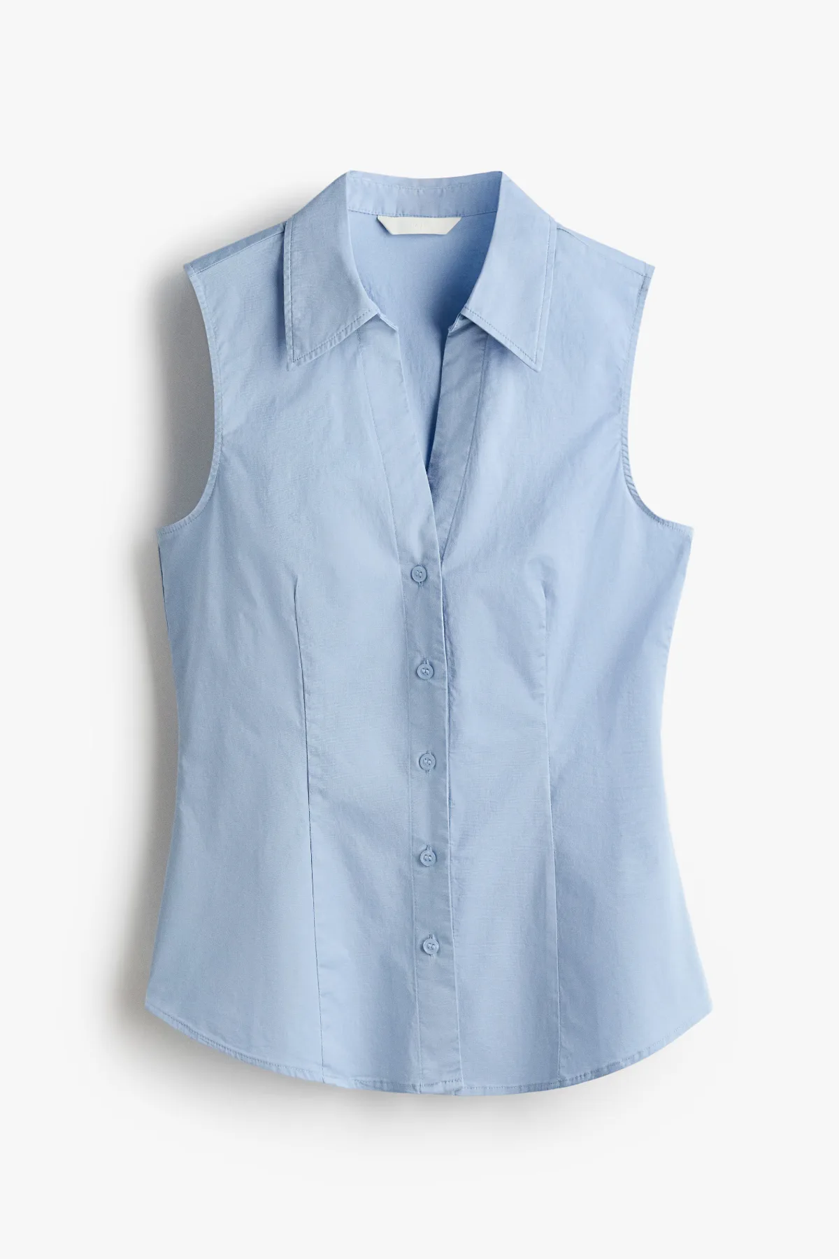 Sleeveless Cotton Shirt by H&M