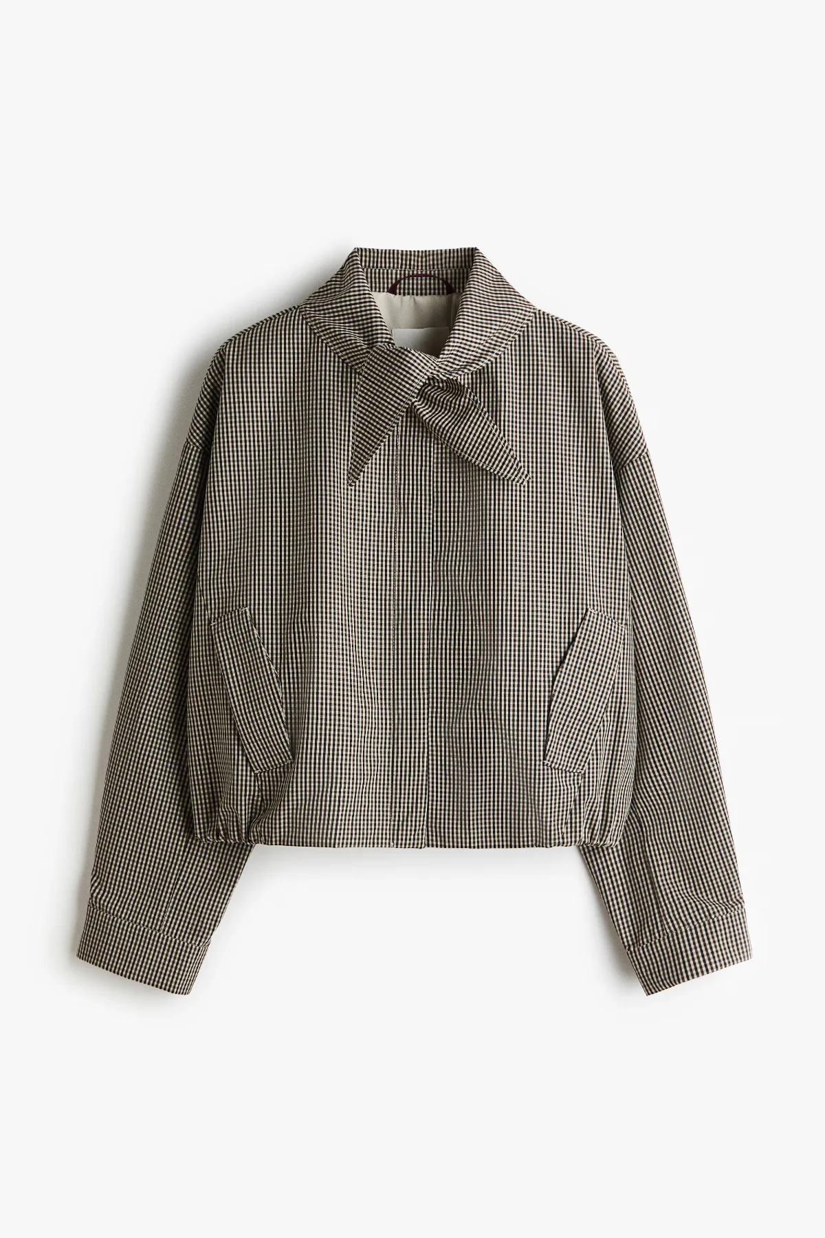 Scarf-Collar Bubble-Hem Jacket by H&M