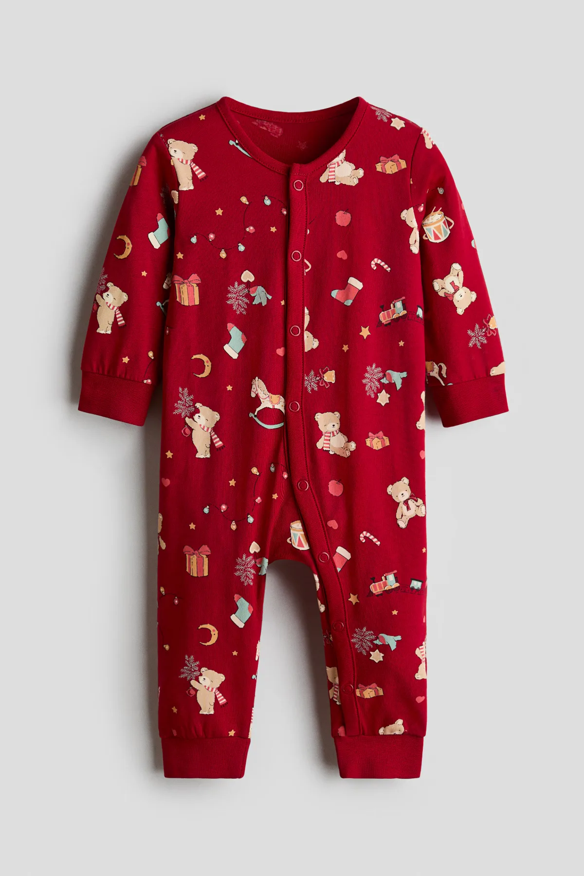 Ruffle-Detail Cotton Pajama Jumpsuit by H&M