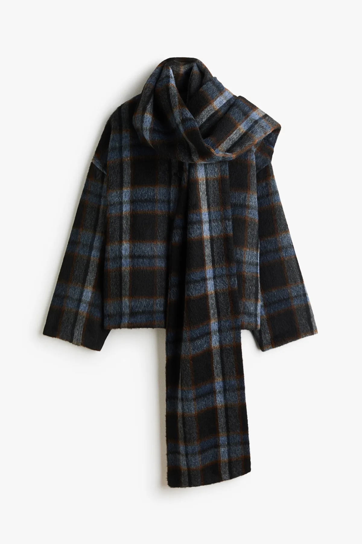 Brushed Jacket with Scarf by H&M
