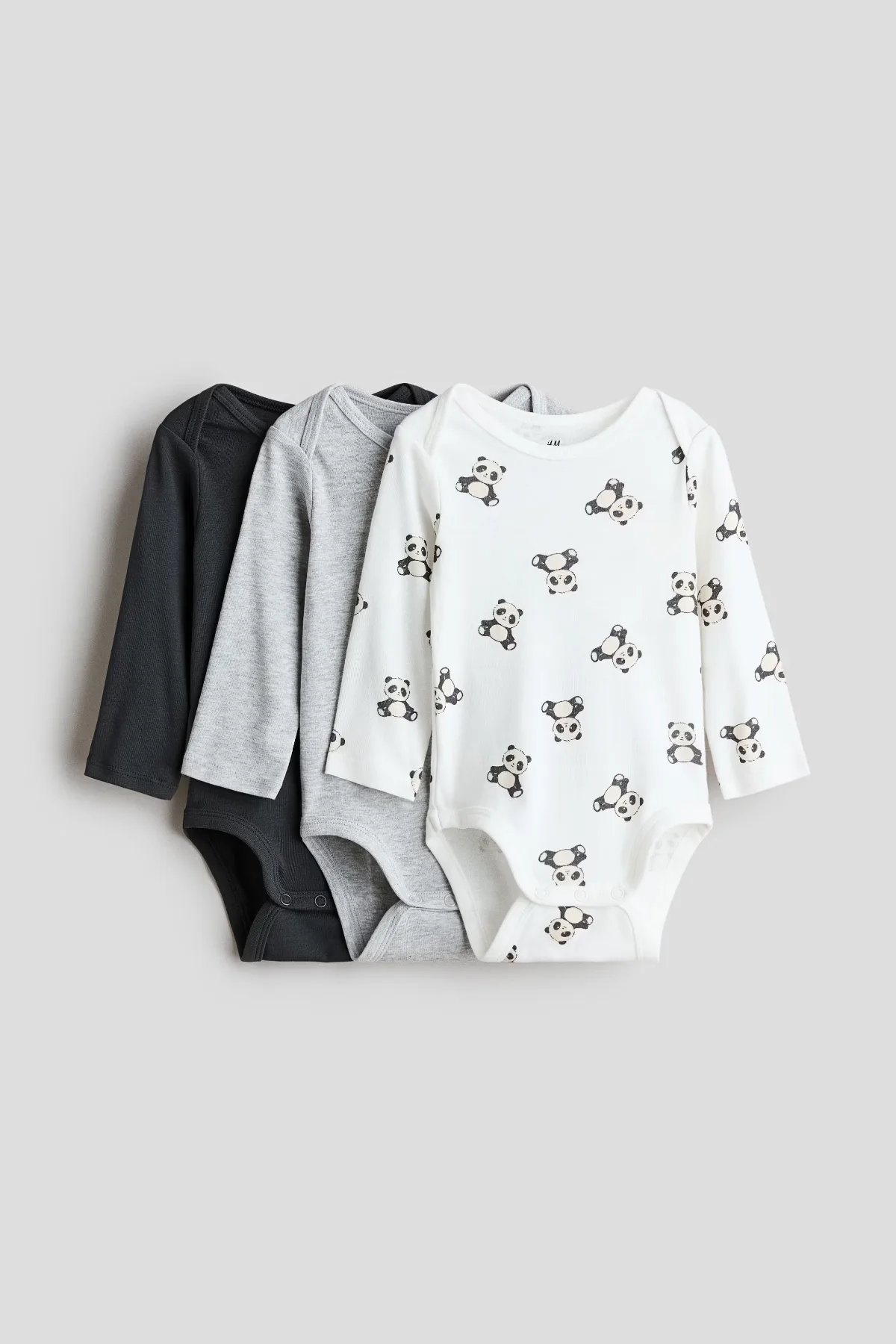 3-Pack Cotton Bodysuits with Lap Shoulders by H&M
