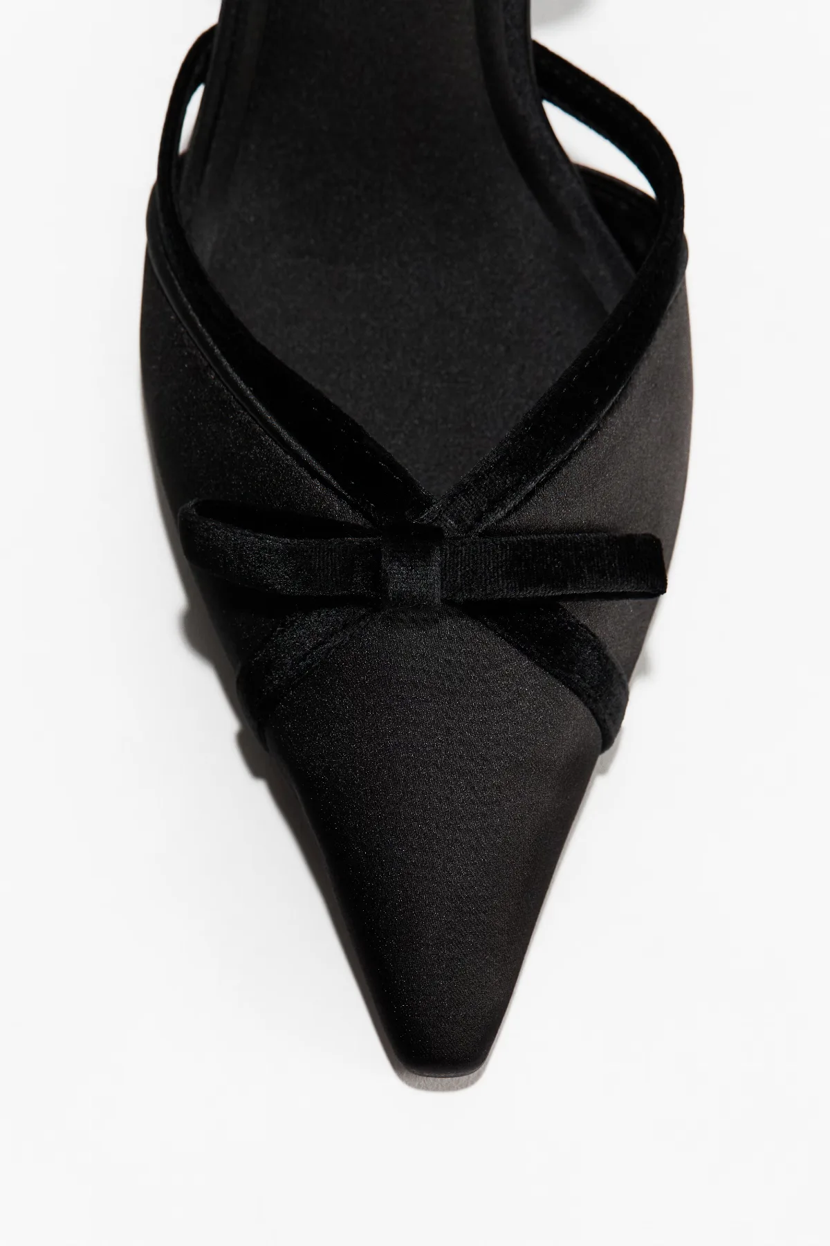 Heeled Satin Slingbacks by H&M