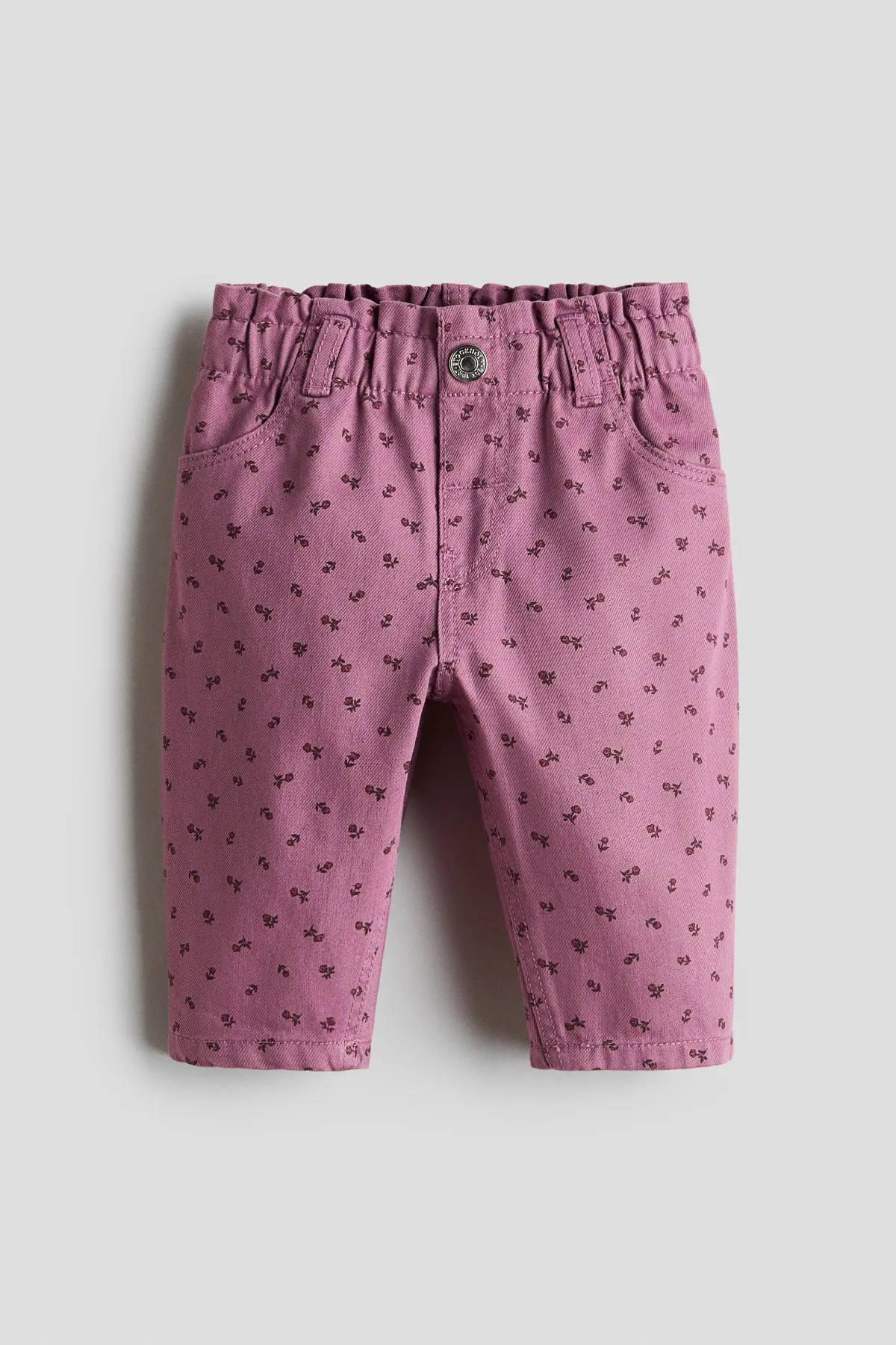 Printed Twill Trousers by H&M