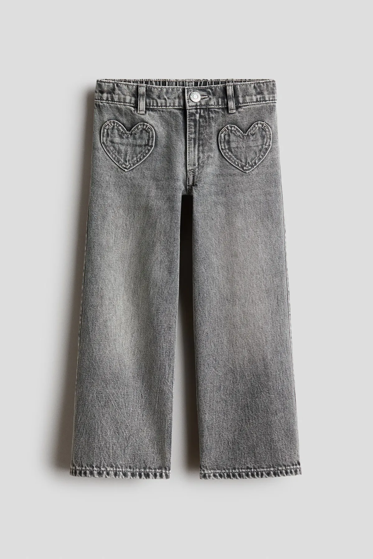 Loose-Fit Wide-Leg Jeans by H&M