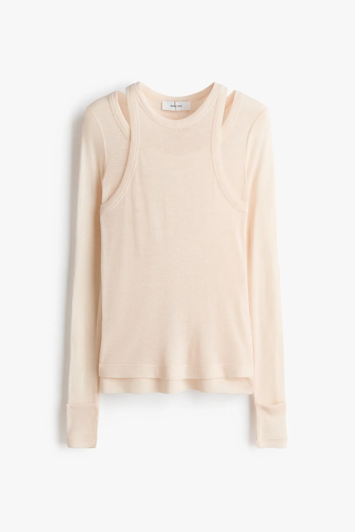 Layered Merino Wool Top by H&M