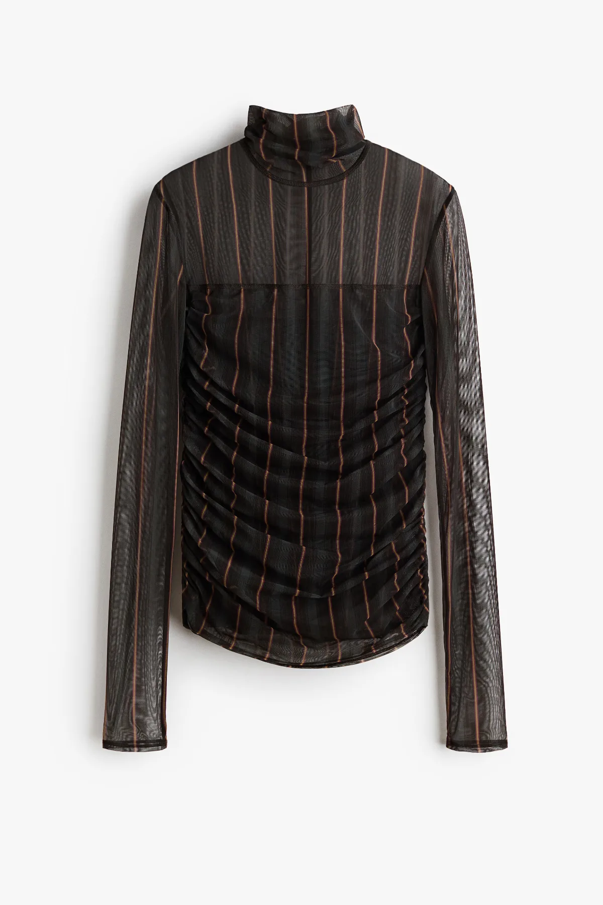 Mesh Mock Turtleneck Top by H&M