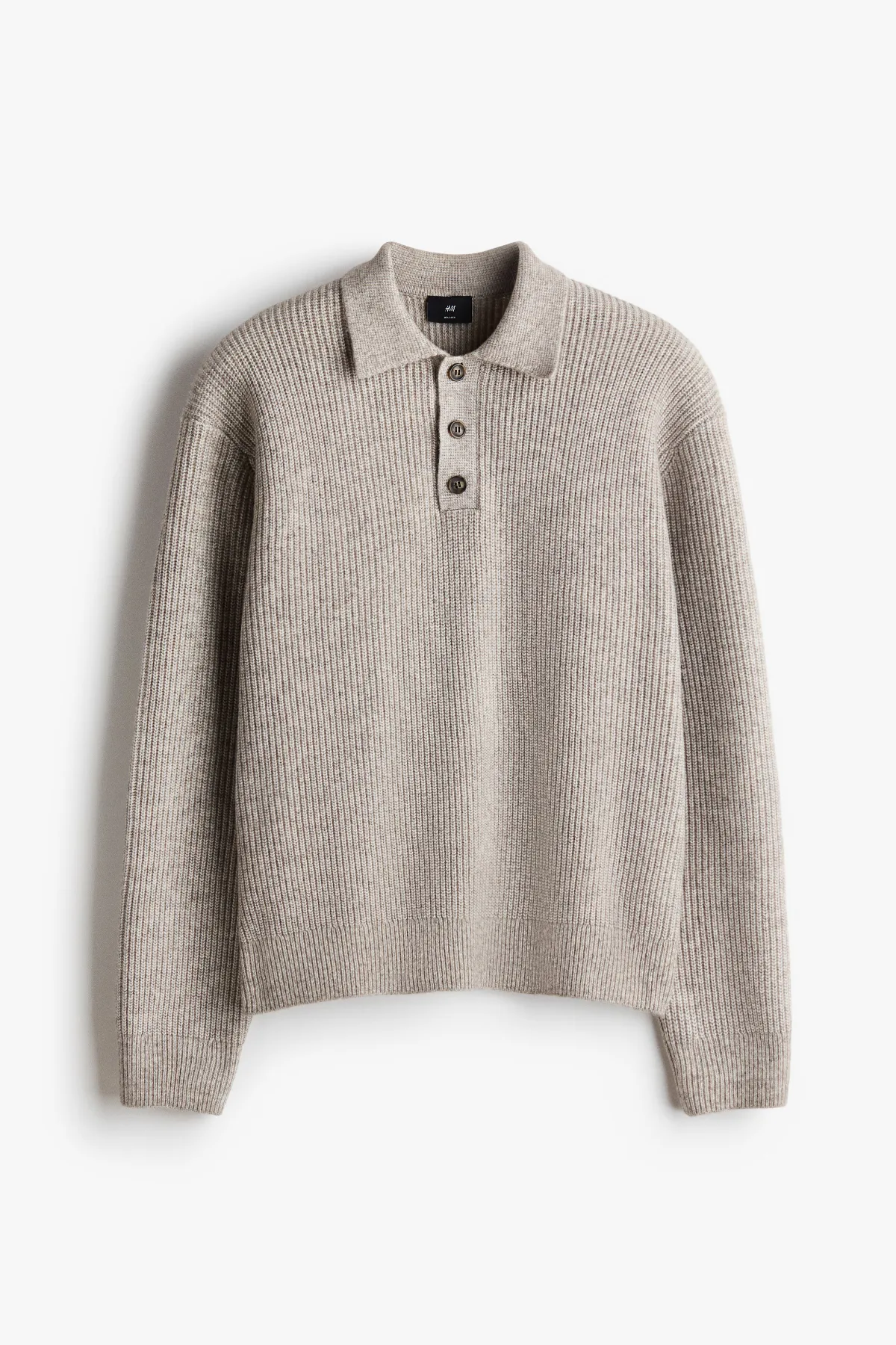 Relaxed-Fit Knit Polo Shirt by H&M