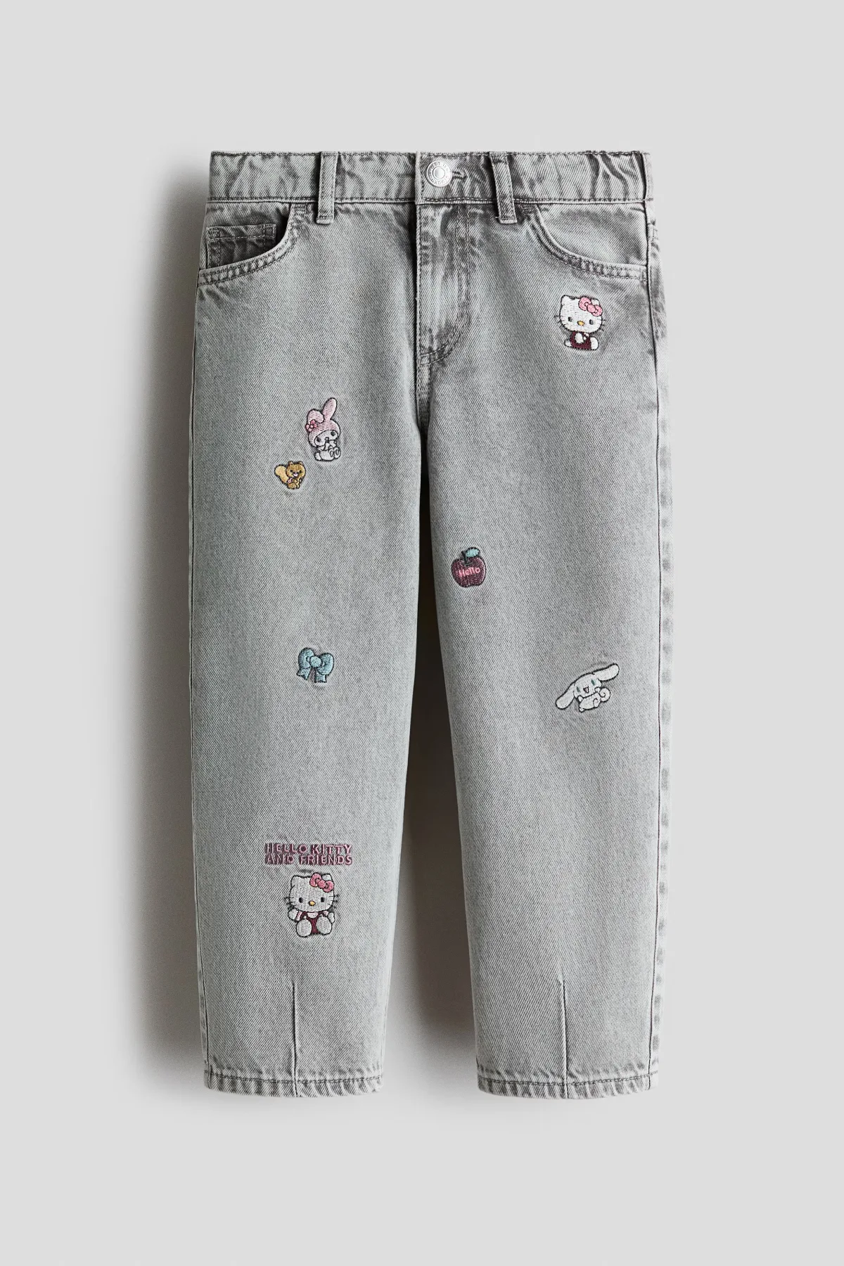 Motif-Detail Loose-Fit Jeans by H&M