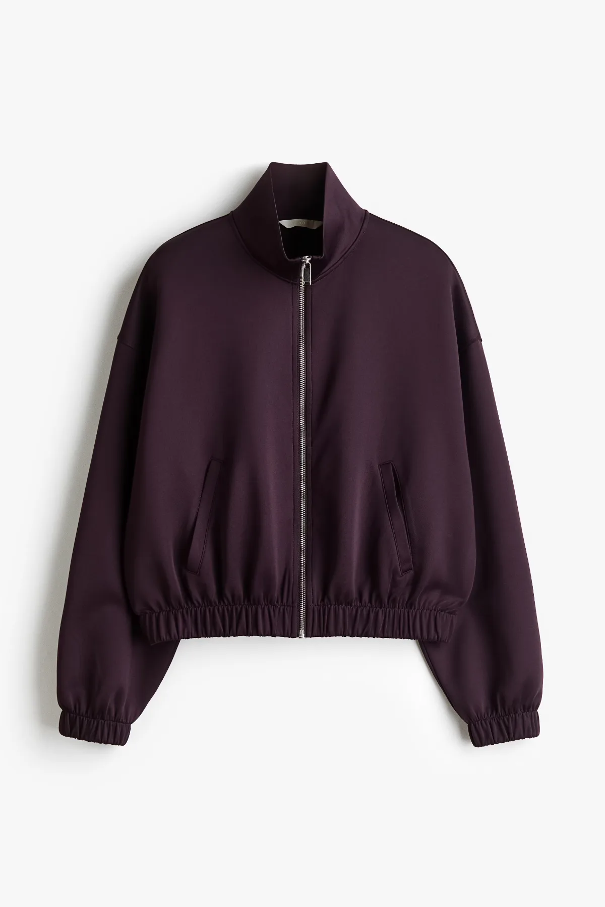 Fine-Ribbed Track Jacket by H&M