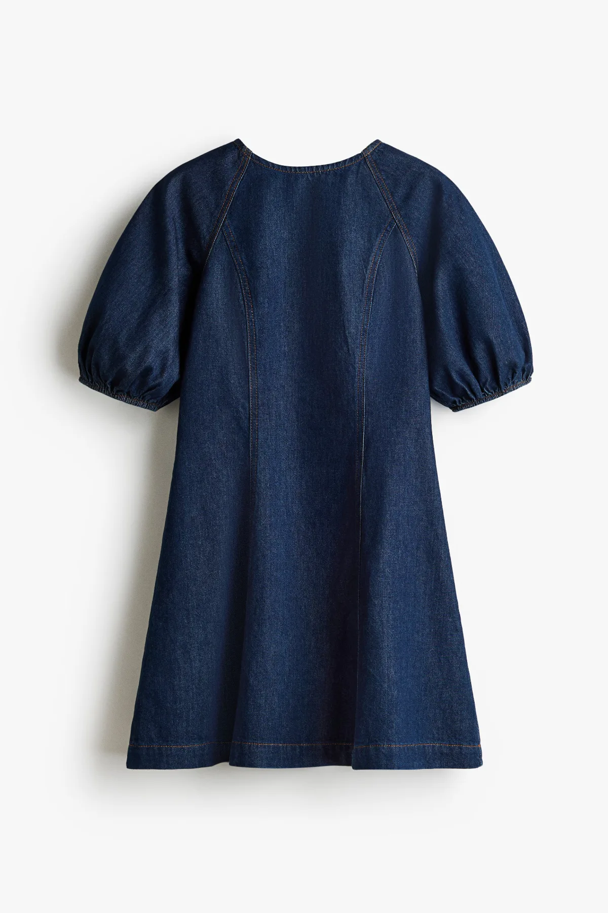 Balloon-Sleeved Denim Dress by H&M
