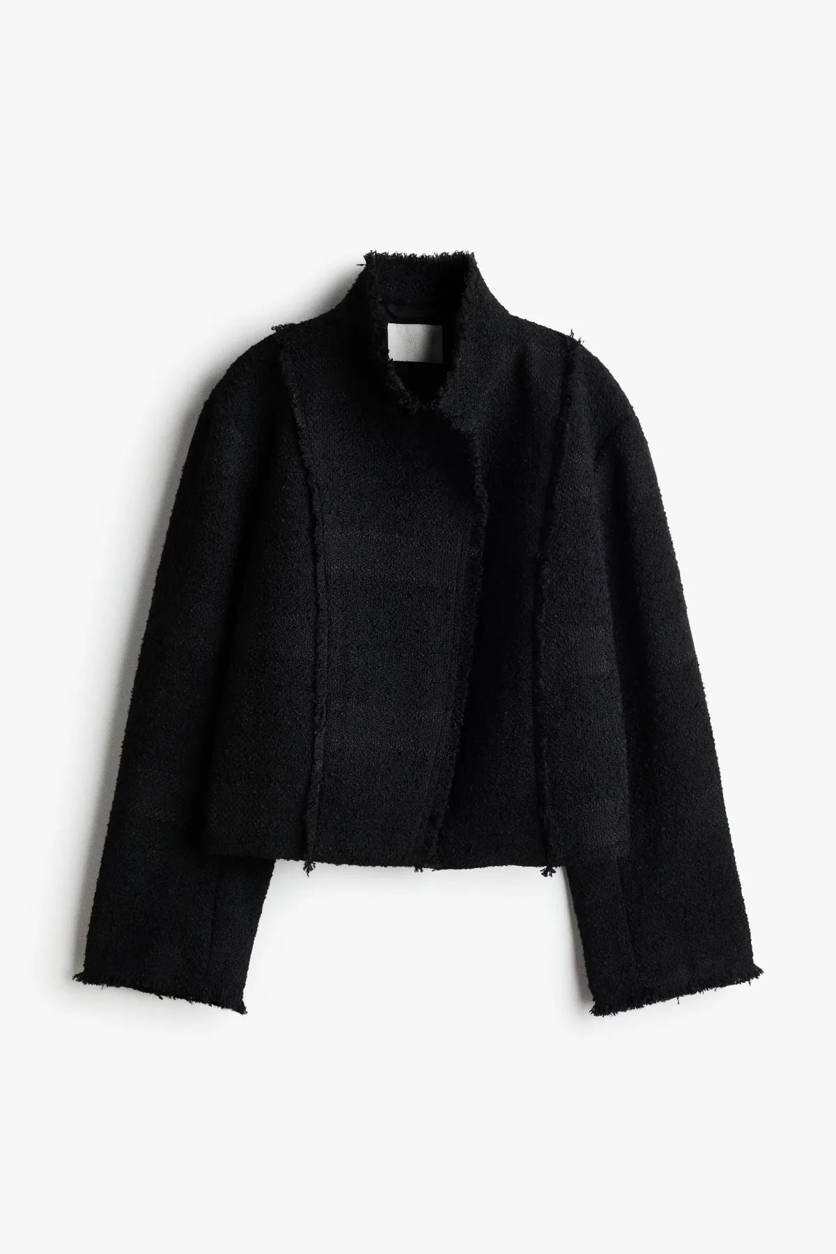 Frayed Boucl-Weave Jacket