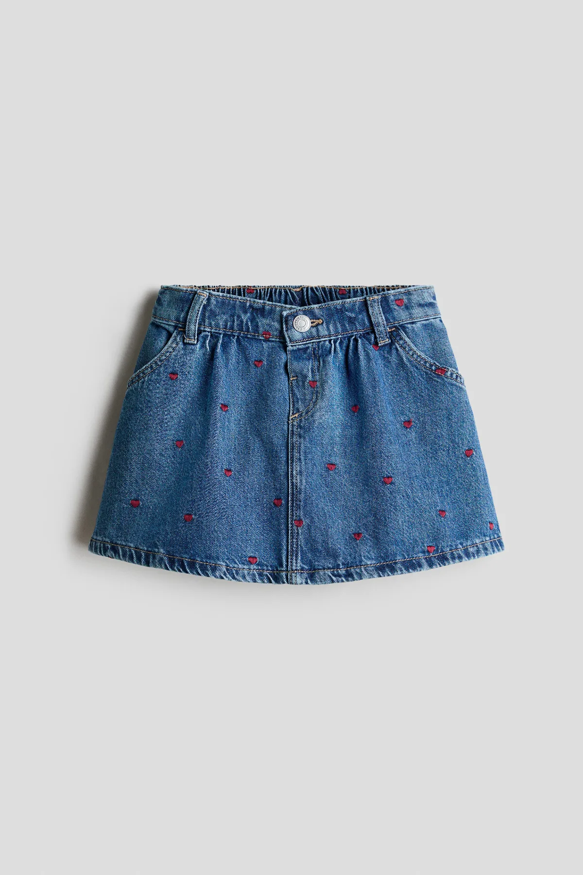 Patterned Denim Skirt by H&M