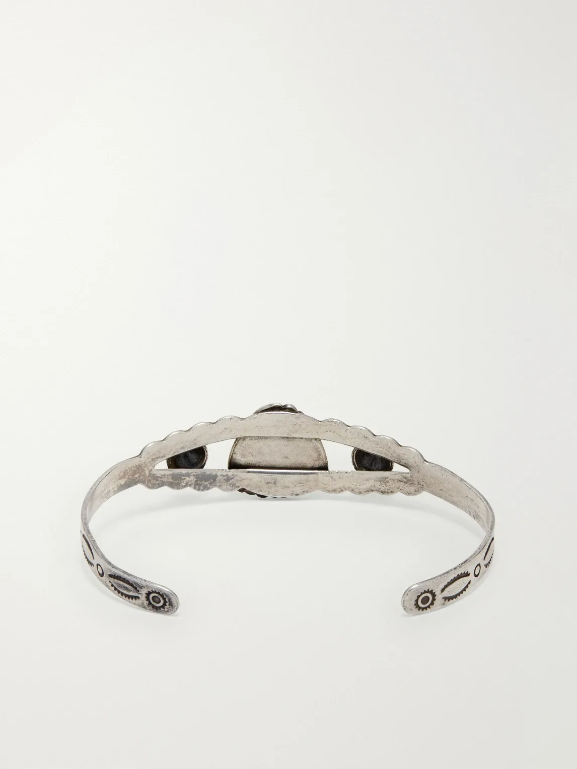 Vintage 1960s Sterling Silver Turquoise Bracelet by Foundwell