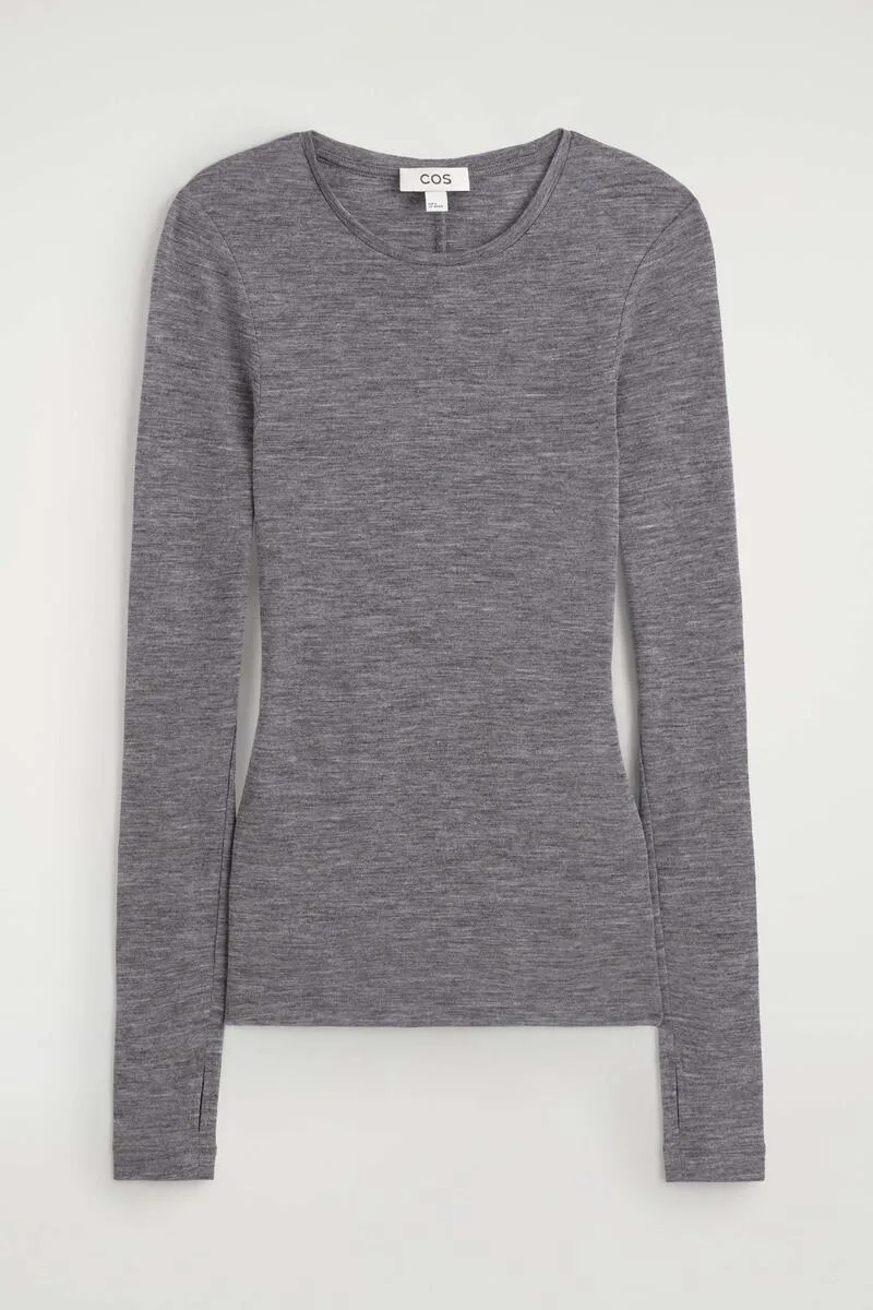 Slim Merino Wool Top by COS