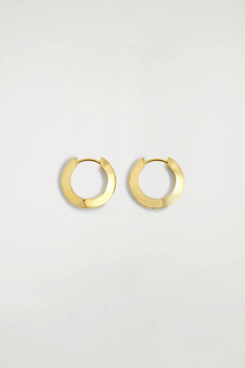 Faceted Mini Hoop Earrings