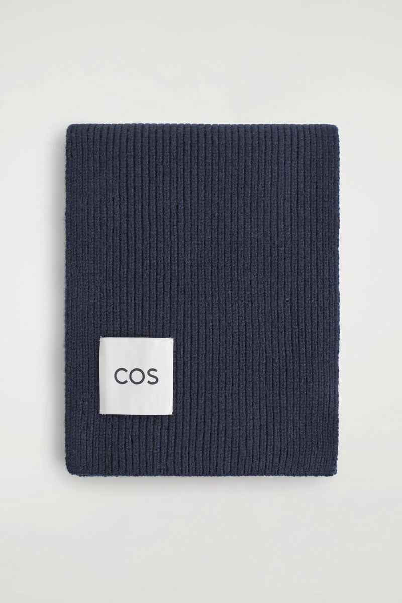 Chunky Ribbed Wool Scarf by COS
