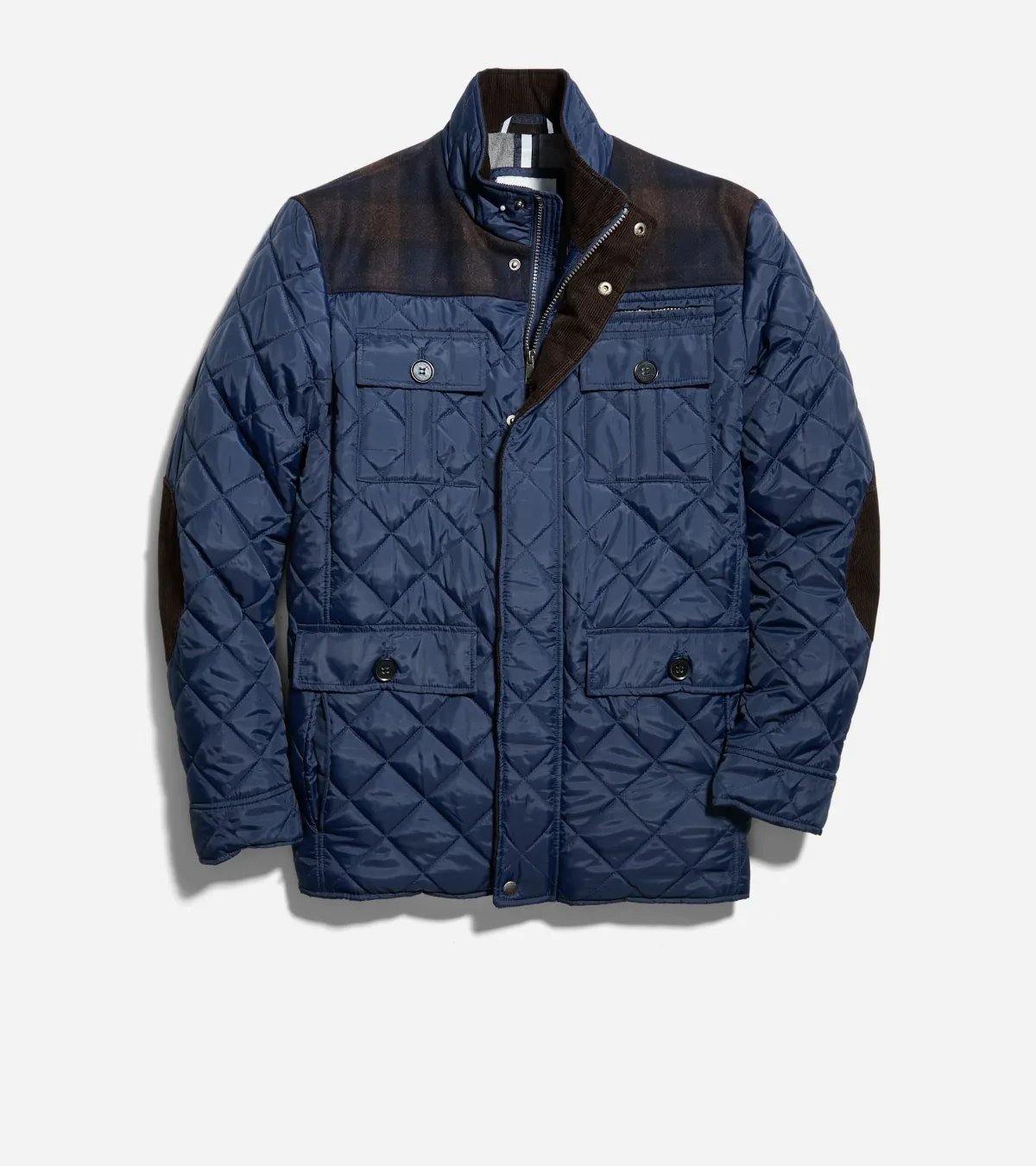 Mix Media Diamond Quilted Jacket by COLE HAAN