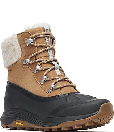 Siren 4 Thermo Lace WP Waterproof Leather Faux Fur Lined Winter Booties by Merrell