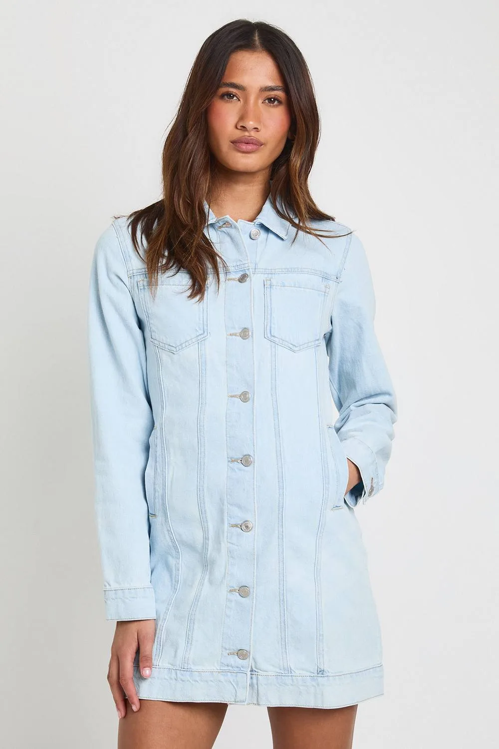 Western Denim Mini Dress
