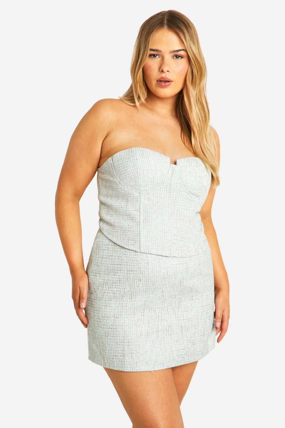 Boucle Mini Skirt by boohoo