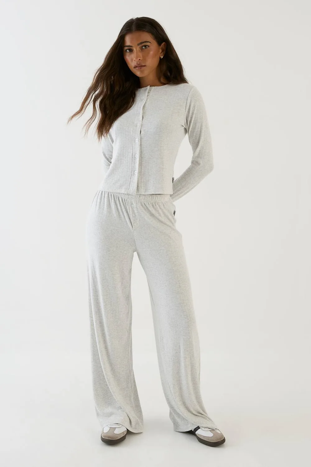Pointelle Wide Leg Trouser by DSGN Studio
