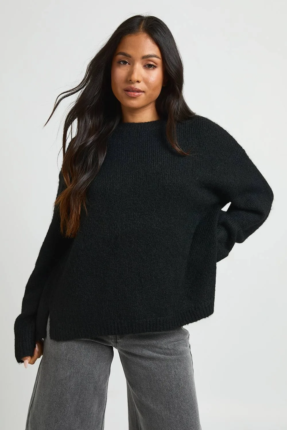 Super Soft Crew Neck Jumper by boohoo