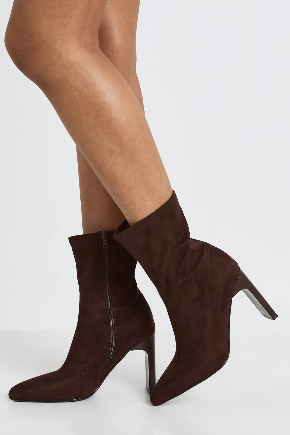 High Stretch Sock Ankle Boots by boohoo