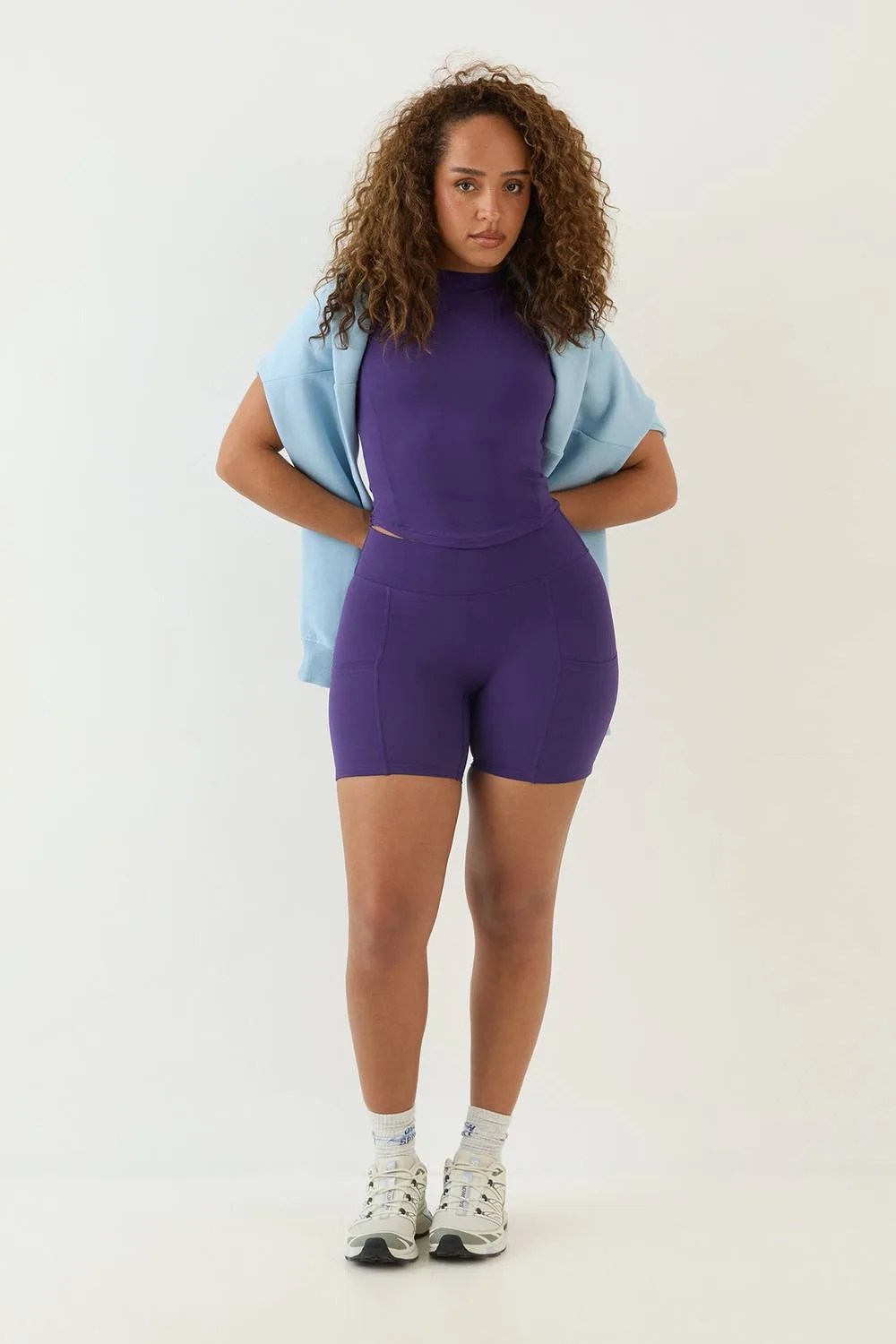Sculpt Curved Hem Sports Top by DSGN Studio