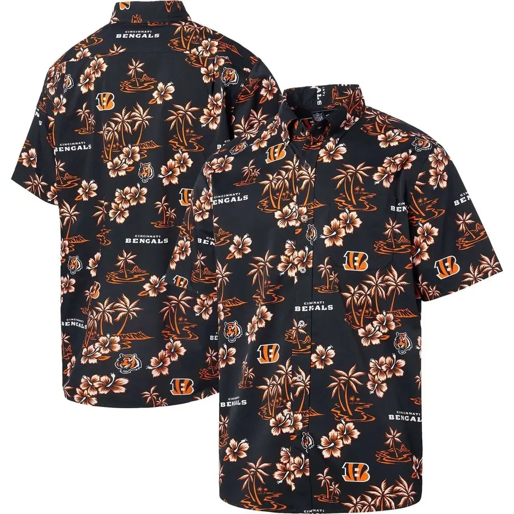 Reyn Spooner Cincinnati Bengals Kekai Button-Up Shirt by Reyn Spooner