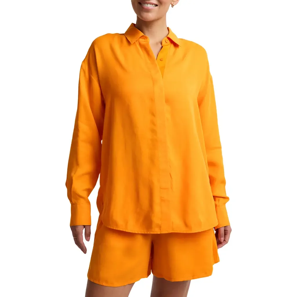 Sunkissed Cupro Button Down Shirt