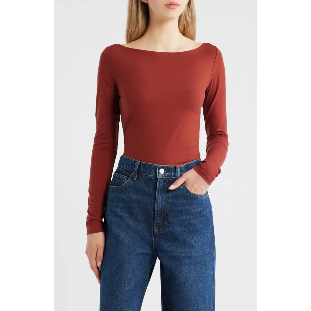 Wiley Long Sleeve Knit Top by Reformation