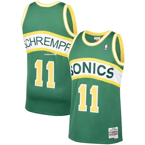 Mitchell & Ness Detlef Schrempf Seattle SuperSonics 1994/95 Hardwood Classics Swingman Jersey by Mitchell & Ness