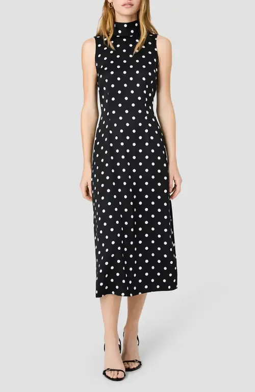 Ennis Sleeveless Satin Midi Dress