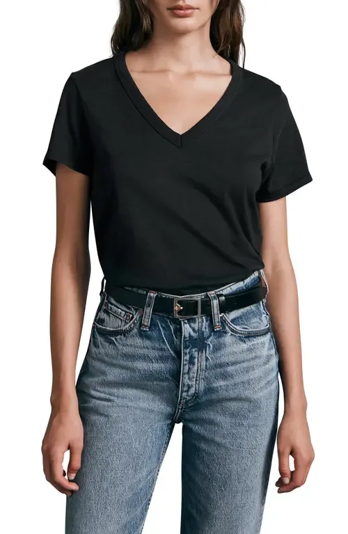 The Vee Slub Cotton T-Shirt by rag & bone