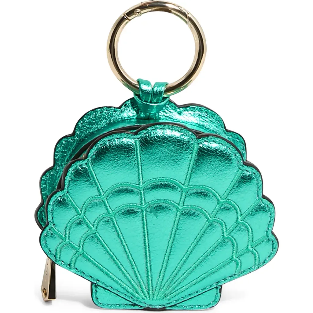 Seashell Metallic Leather Bag Charm by AIMEE