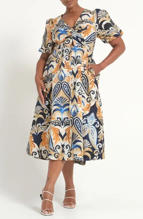 Sora Bay Knot Midi Dress by Estelle