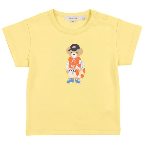 Cotton Short Sleeve Bear Print Tshirt by Fragile
