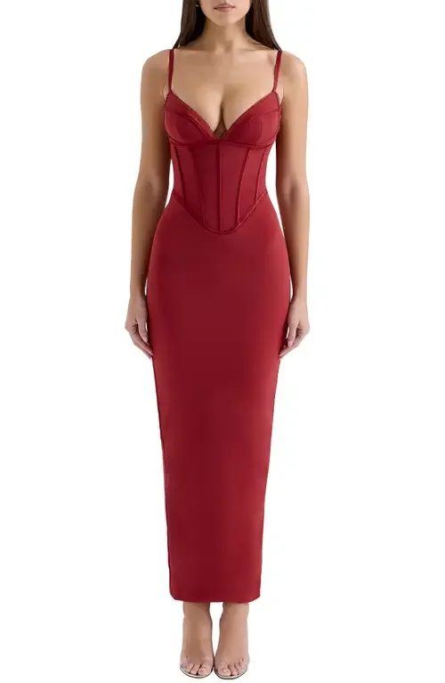 Romy Corset Body-Con Maxi Dress by HOUSE OF CB