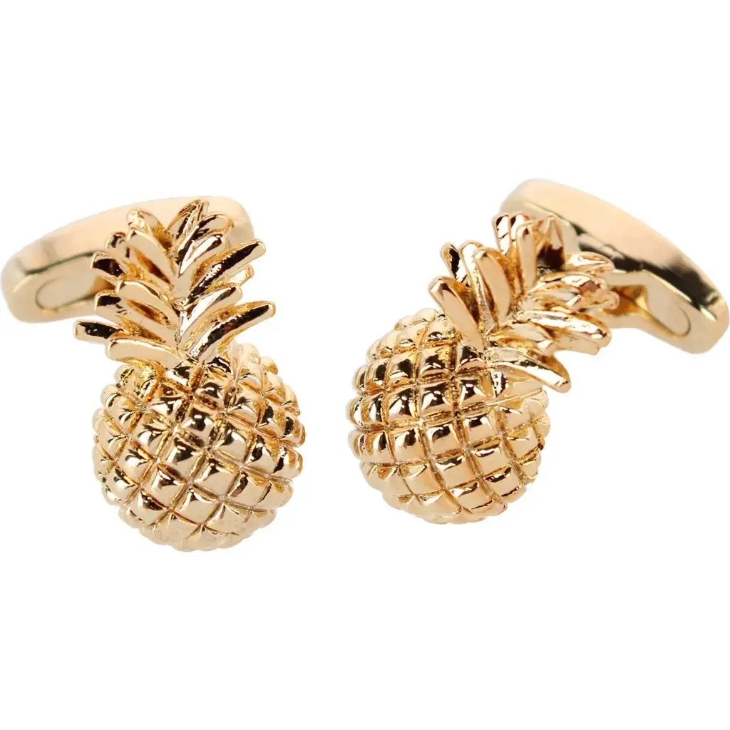 The Pineapple Crest Cufflinks by Trafalgar