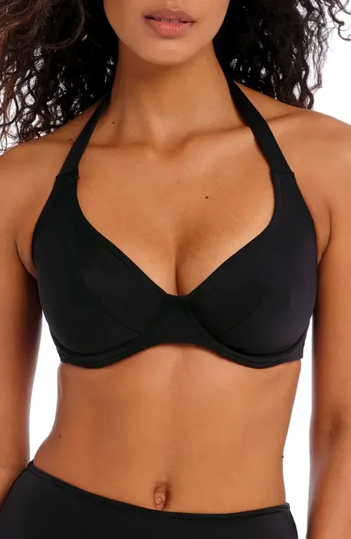 Jewel Cove Underwire Banded Halter Bikini Top by Freya