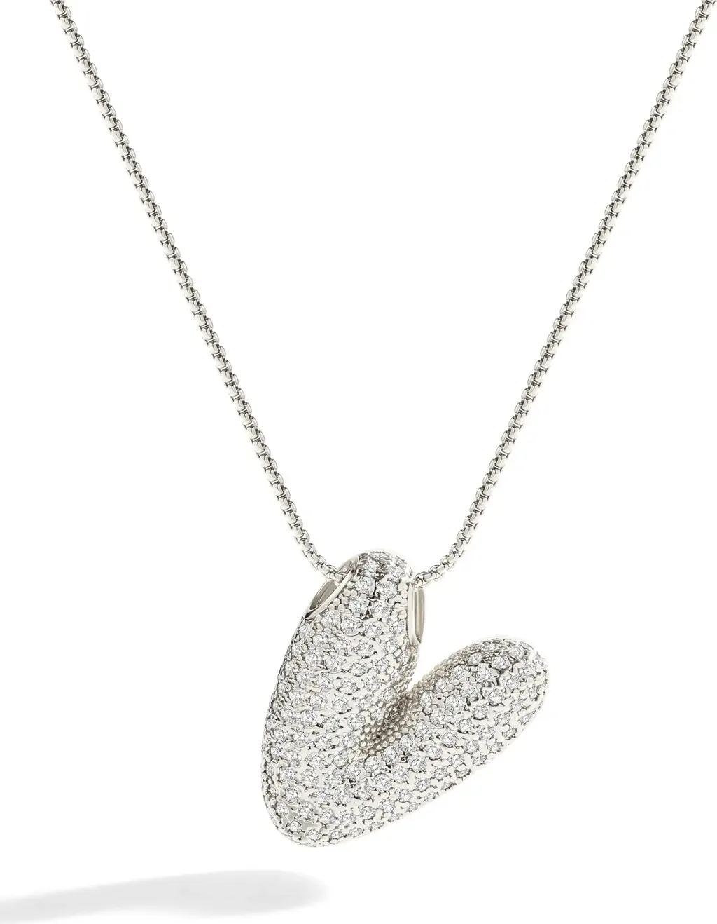 Pave Bubble Initial Necklace by Mint & Lily