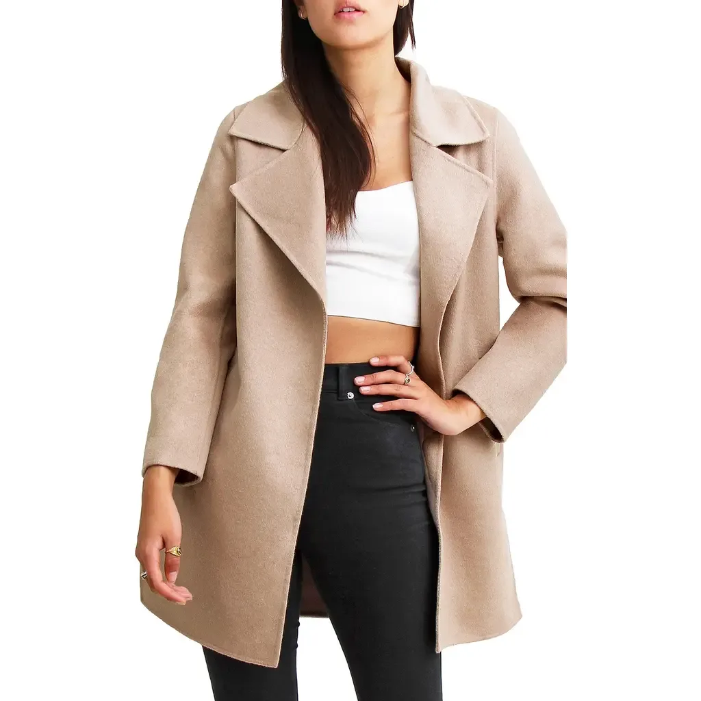Ex Boyfriend Wool Blend Coat by Belle & Bloom