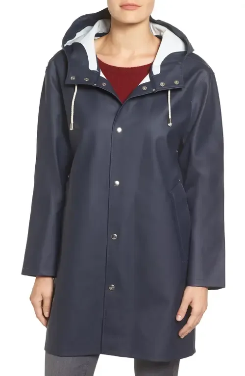 Mosebacke Hooded Long Sleeve Raincoat