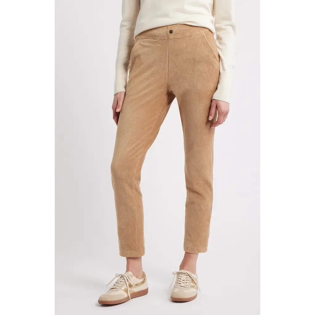 High Waist Corded Knit Straight Leg Pants by Hue