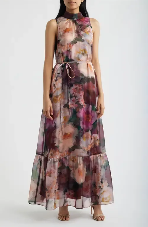 Tie Neck Organza Dress by Julia Jordan