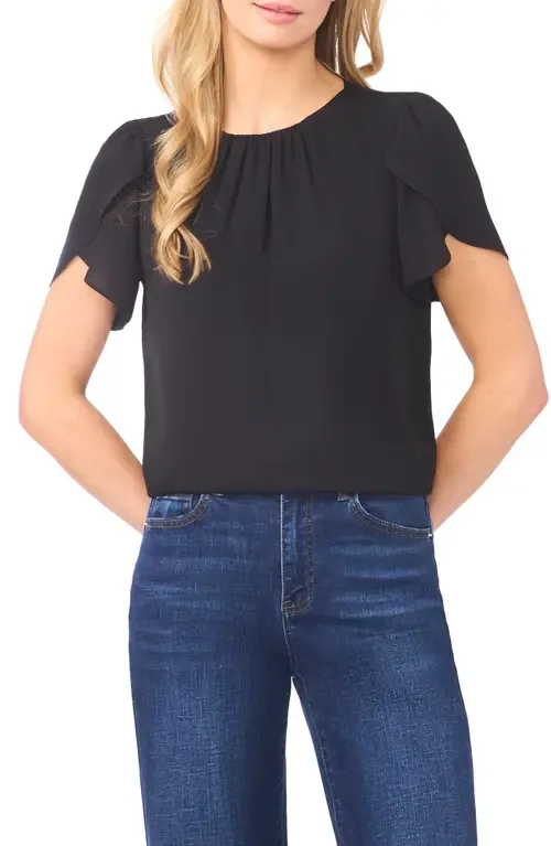 Shirred Tulip Sleeve Top
