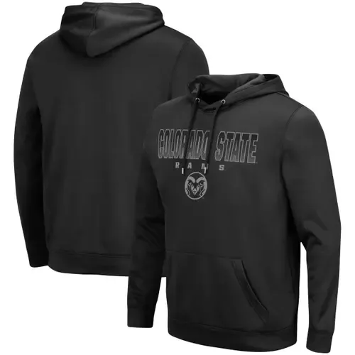 Colosseum Colorado State Rams Blackout 3.0 Pullover Hoodie by COLOSSEUM
