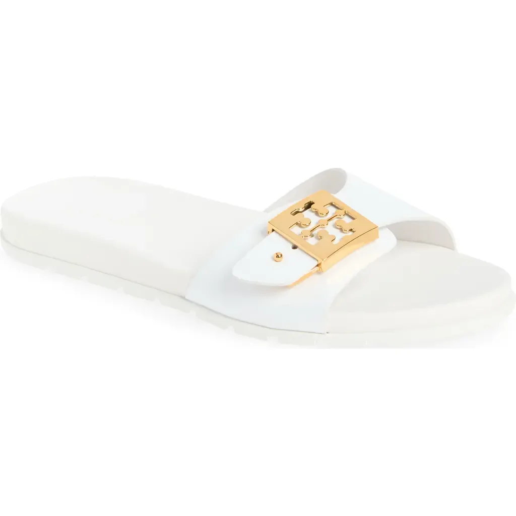 Buckle Slide Sandal by Tory Burch