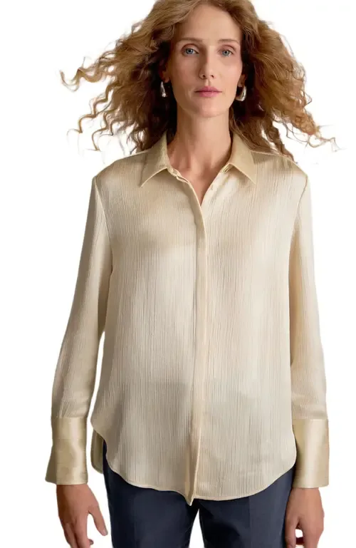Tatum Plisse Shirt by M.M.LaFleur