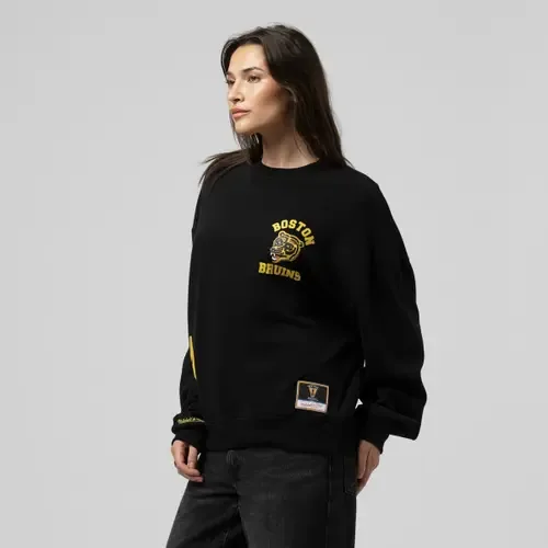 Mitchell & Ness Boston Bruins Vintage Crewneck Sweatshirt by Mitchell & Ness